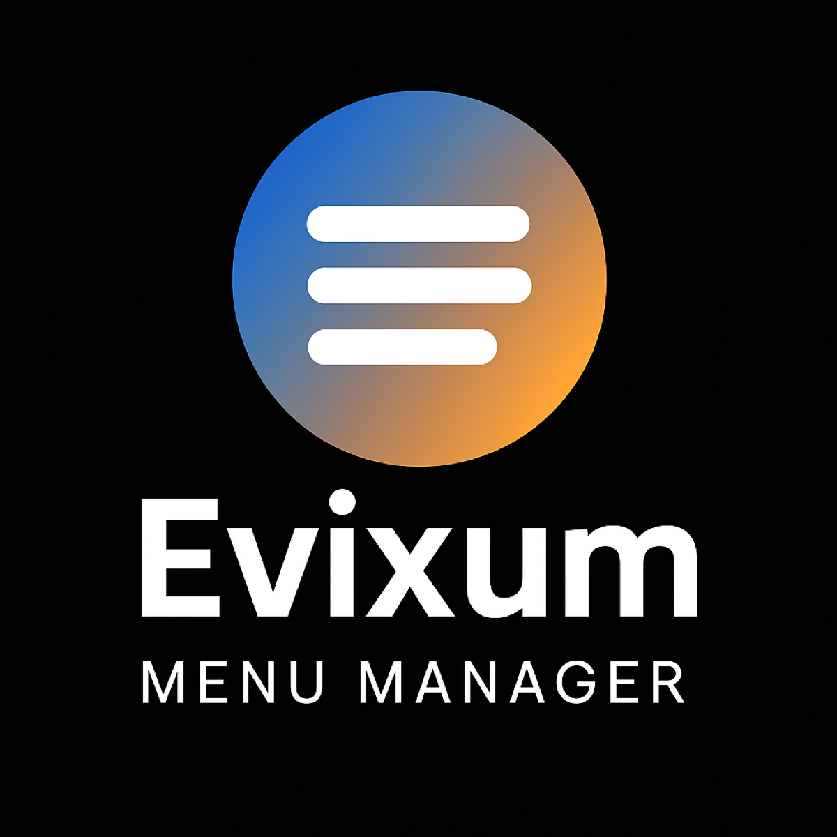 Evixum Menu Manager