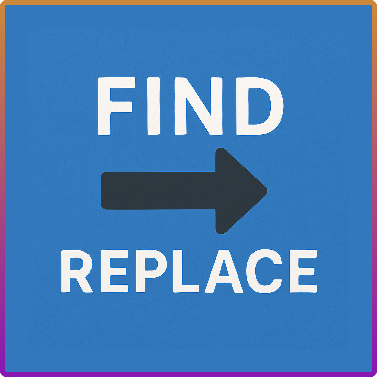 Real Time Find And Replace