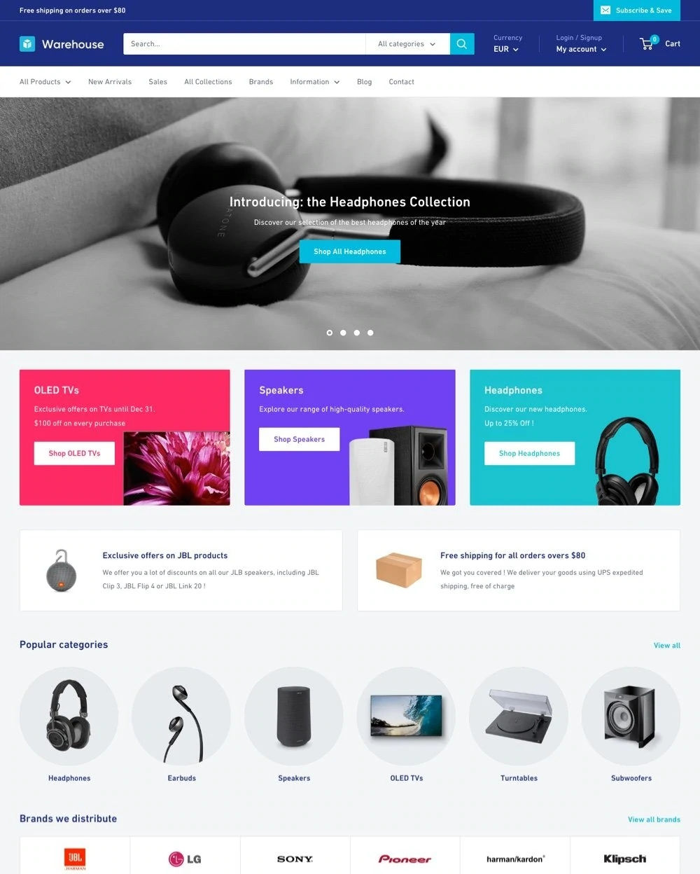 Warehouse theme preview