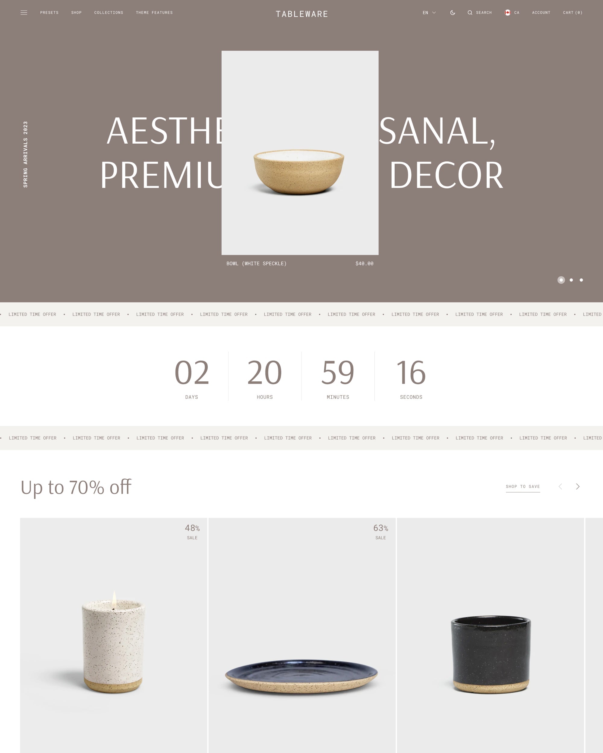 Tableware theme preview
