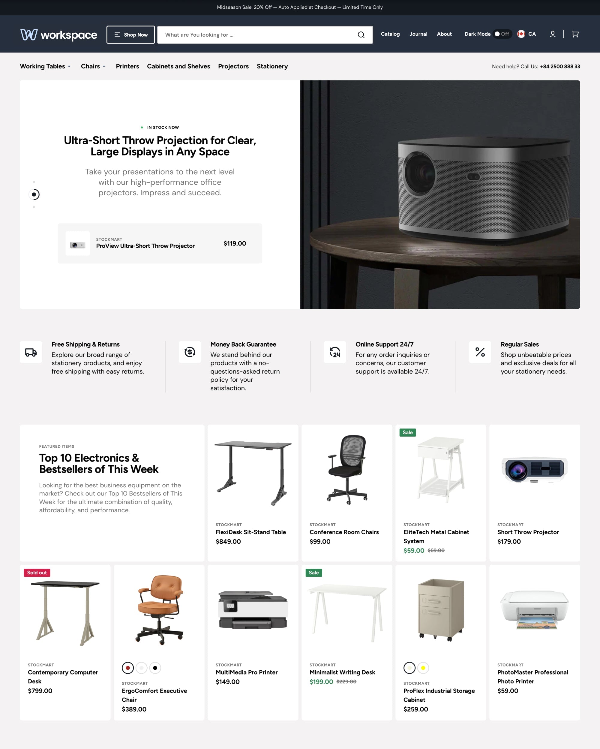 Workspace theme preview