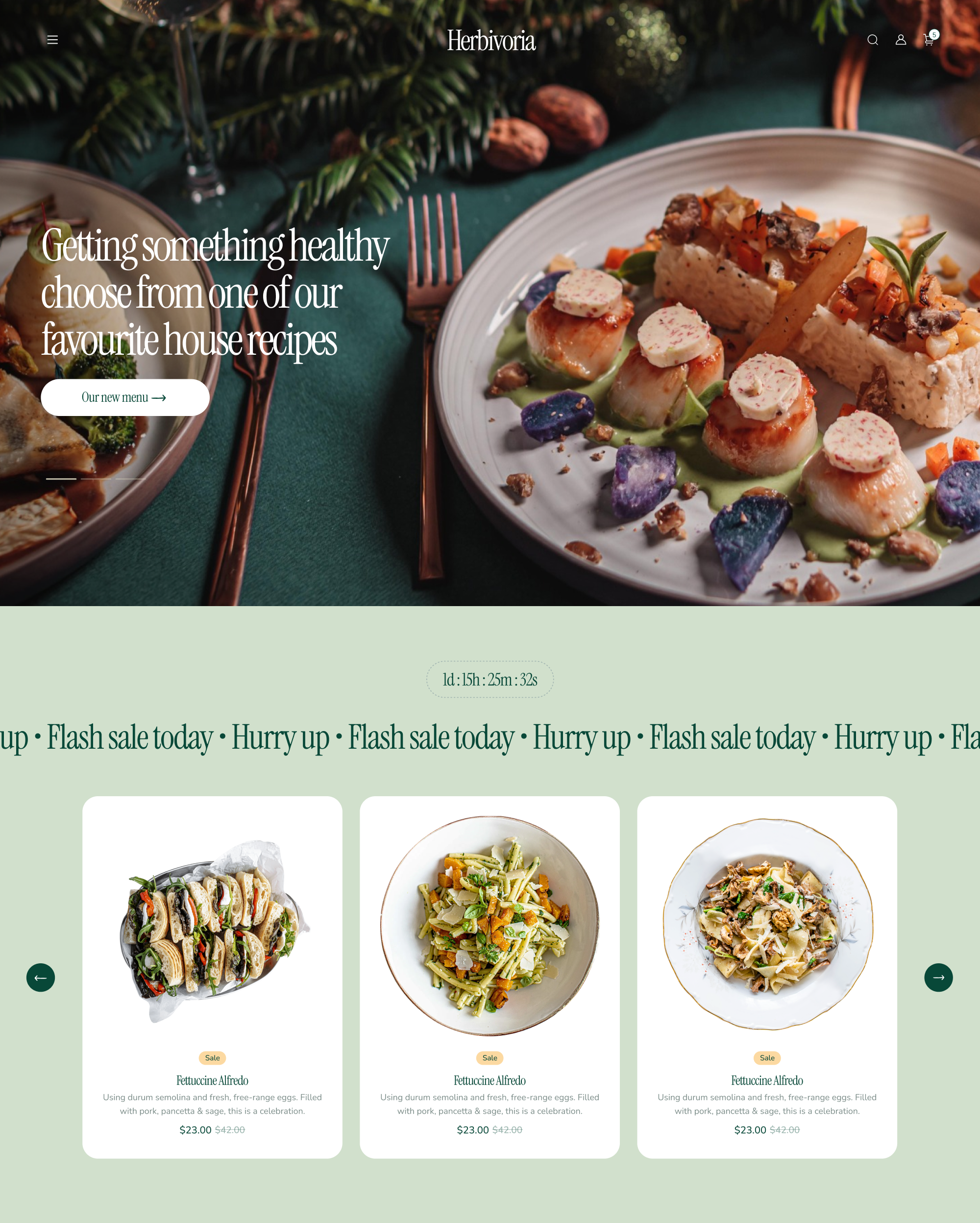 Gourmet theme preview